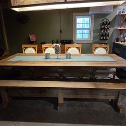 Dining Room Table and Bench