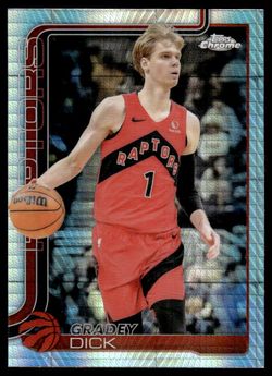 2025 Topps Chrome Prism Refractor Toronto Raptors Gradey Dick #214 0