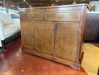 CRADDOCK Vintage Solid Wood Buffet in a Rich Dark Finish