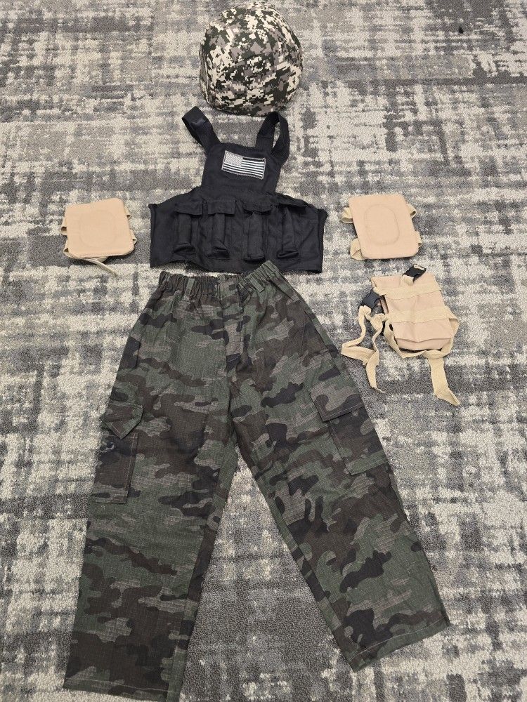 Kids Commando Costume Small 4-6