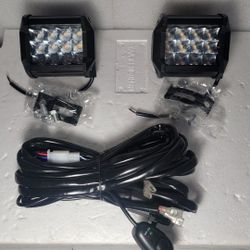 Universal Led Light Pods Work Lights Luces Niebla Nieblina Faros Focos Offroad 
