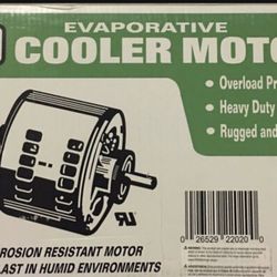 Dial Manufacturing Dial 2202 1/3 hp 115V 2 Speed Permanently Lubricated Copper Wound Motor