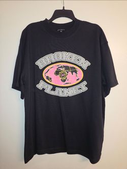 Broken Planet Market Globe T-Shirt Black Men's Size XXL 2XL Brand New NWOT