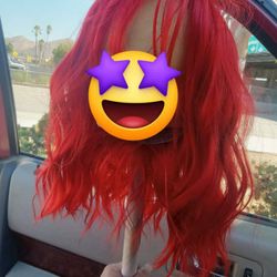 Red Short Wavy Wig Brand New