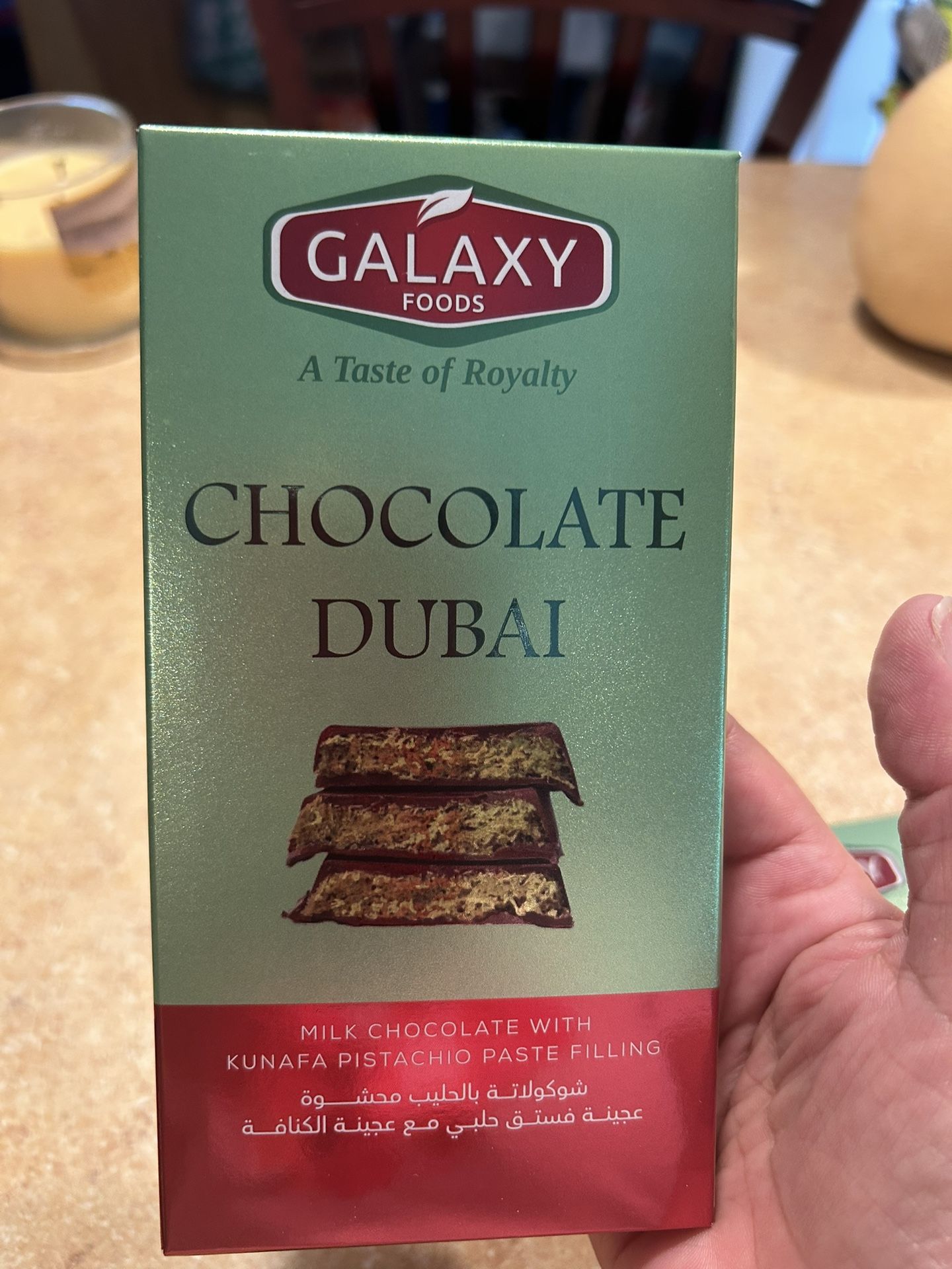 Chocolate Dubai Pistachio Filled
