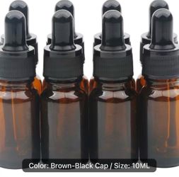 10ml Brown Glass Dropper Bottles for perfumes, essential oils, liquids