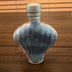 Blue Bath Salts Decorative Glass Bottle