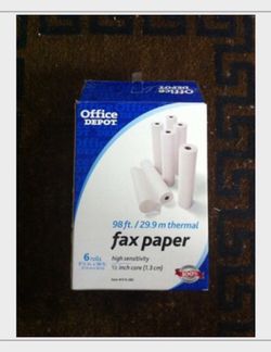FAX PAPER. . . . . 98ft rolls. Still available