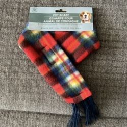 🐶 Greenbrier Kennel Club Blue & Red Holiday Velcro Closure 11” Pet Scarf