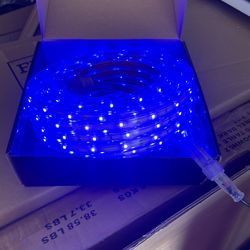 New 50ft Waterproof Flat Outdoor Led Rope Light Blue