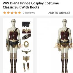 SimCosplay Wonder Woman Costume  $100
