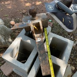 Trailer hitch ready to be used