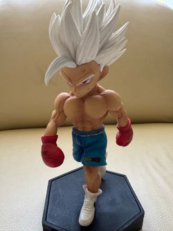 Dragon Ball White Hair Boxer Anime Figure Collectible