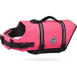 Dog Life Vest, Reflective & Adjustable Life Jacket for Dogs with Rescue Handle for Swimming & Boating