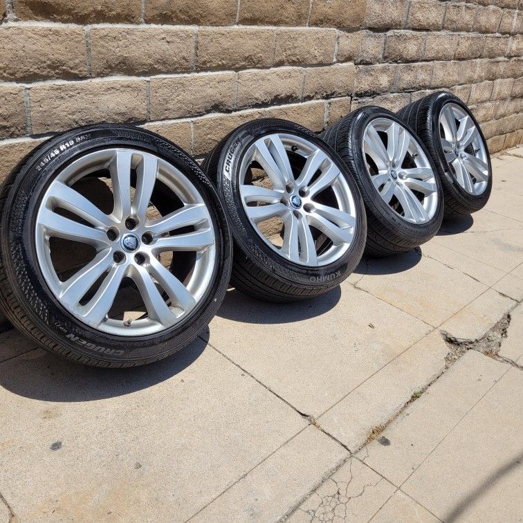 19" JAGUAR XJ OEM WHEELS AND TIRES