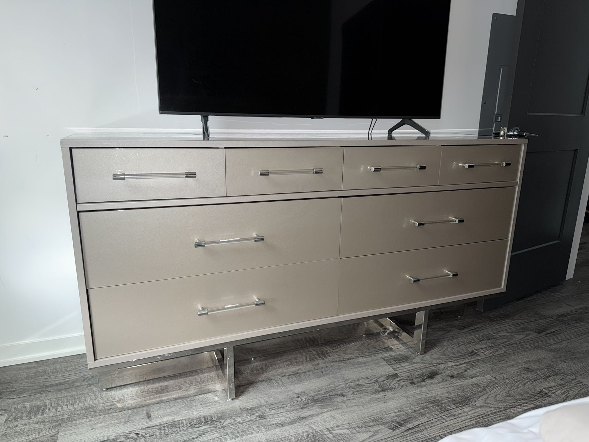 Champagne & Silver Dresser