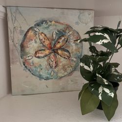 Painting + Fake Plant