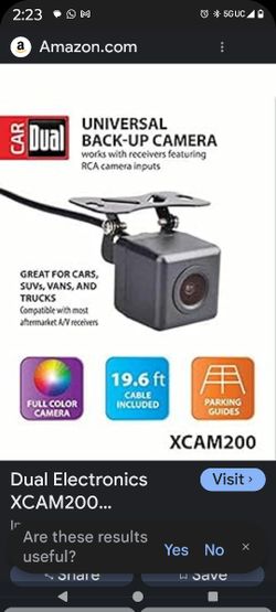 Dual Electronics XCAM200 Waterproof Full Color High Definition Universal Rear View Car Backup Camera