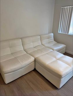 100% Leather Z Gallerie Couch