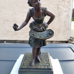 French Peasant Girl with Basket of La Florista
