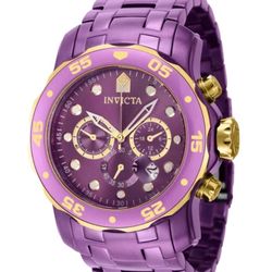 New Invicta Light Purple Male Watch 