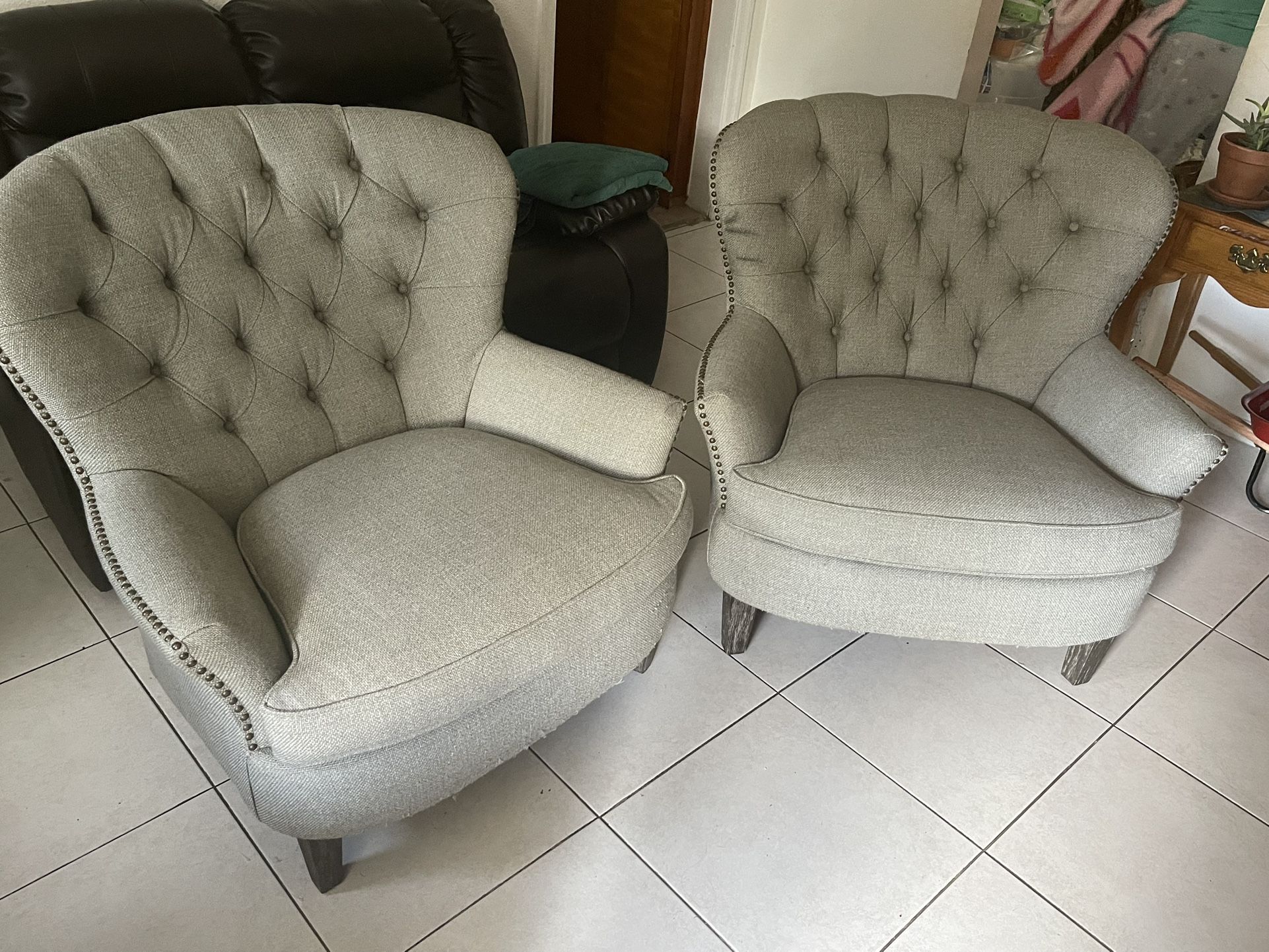 Pottery Barn Grey Sofa Set