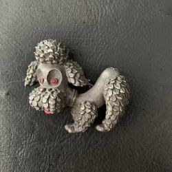 Vintage poodle Brooch /pin 