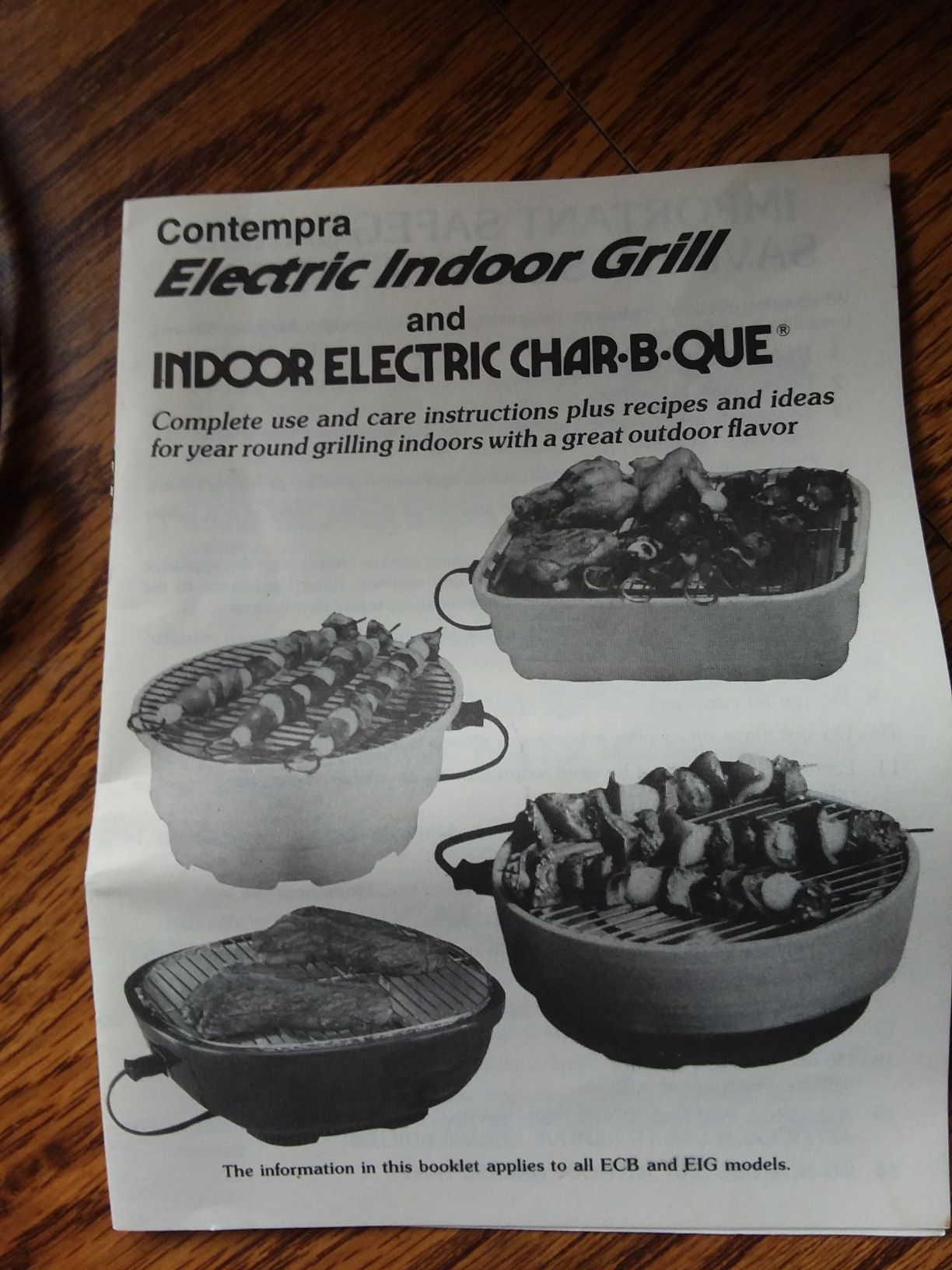 Contempra electric cheap indoor grill
