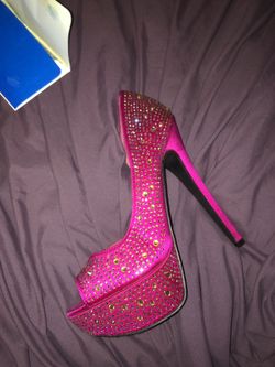 Hot pink heels