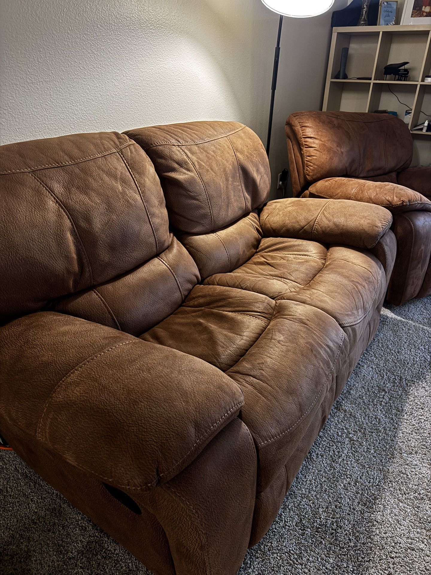 For Sale: Used Reclining Sofa and Chair