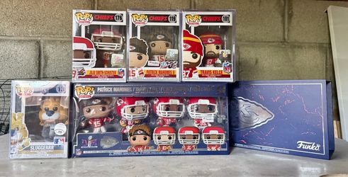 Kansas City Chiefs/Royals Funko pop lock: Travis Kelce, Patrick Mahomes, Super Bowl champion set with Chris Jones and Isaiah Pacheco, juju Smith-Schus