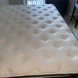 Queen bed with frame