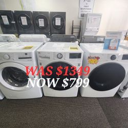 5.0 Cu. Ft. Large Capacity High Efficiency Stackable Smart Front Load Washer 