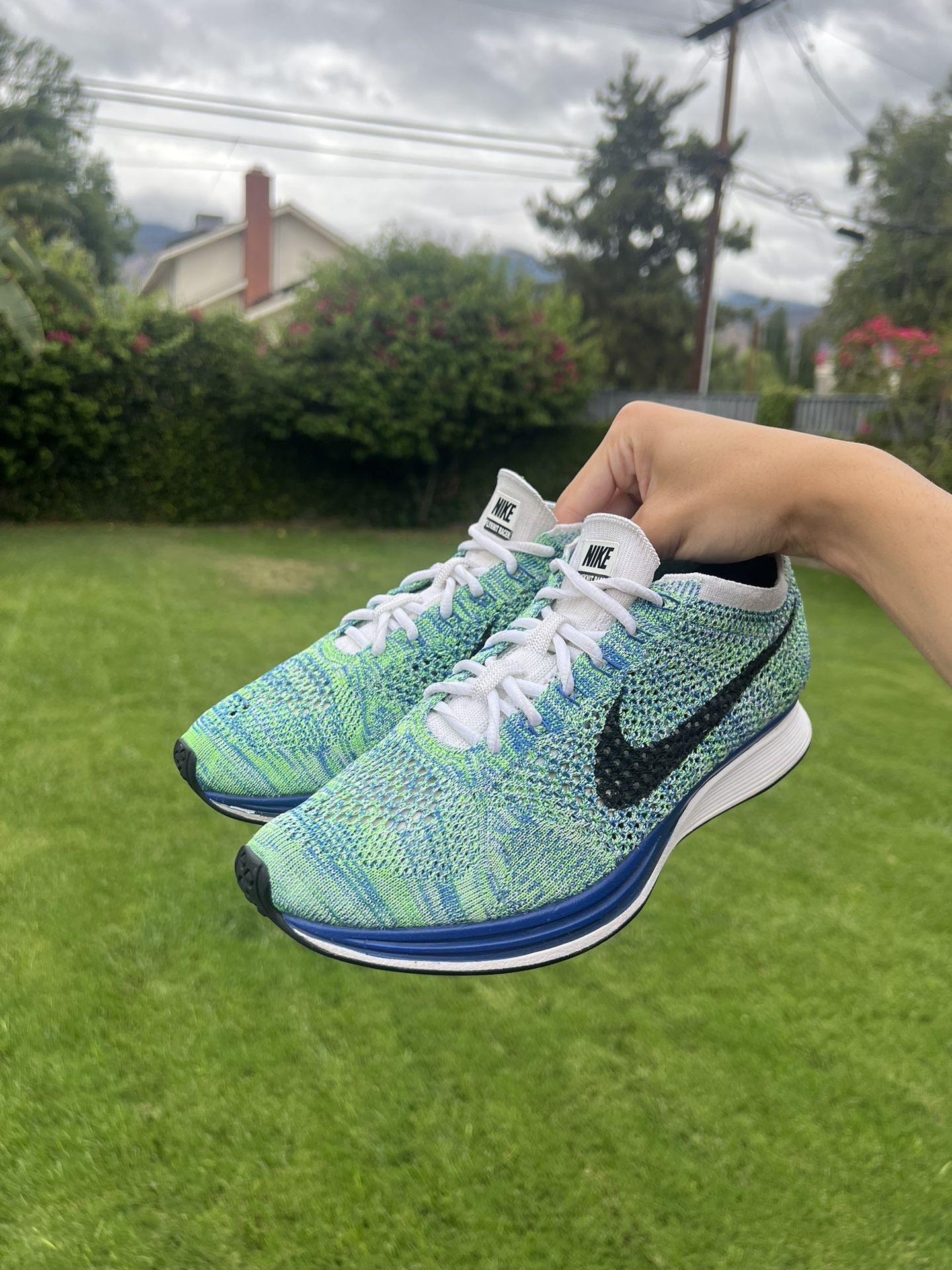 Nike Flyknit Racer Tranquil for Sale in San Bernardino CA OfferUp