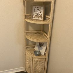 Bundle Of Corner Shelf And Small Vanity