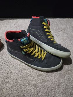 Vans Lizzies Dark Grey/ Neon Trims M 8.5