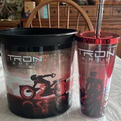 Tron Ares Popcorn bucket and tumble