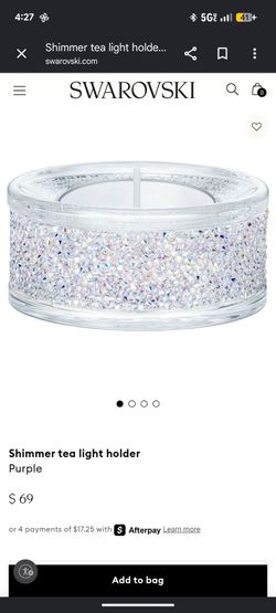 Swarovski tea light candle holder set of 4