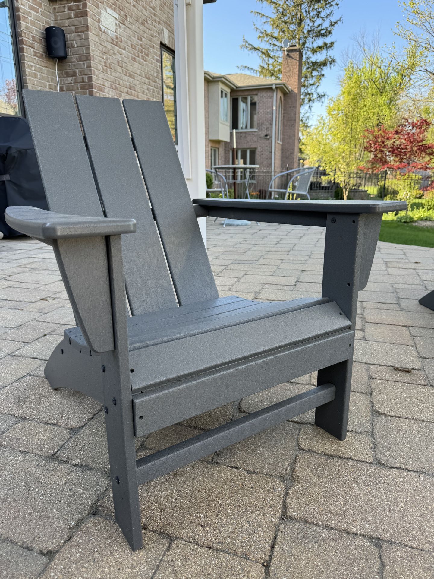 Set of Five Modern Adirondack Chair (Slate Grey)