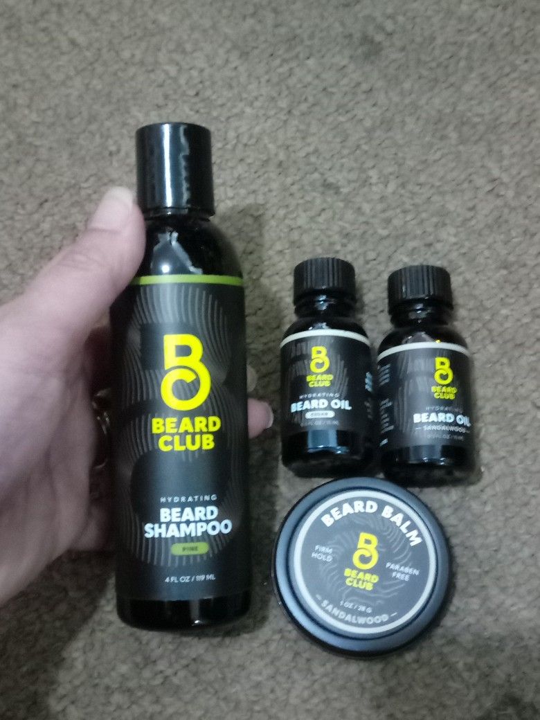 Beard Club Shampoo, Oil And Balm