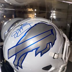 Buffalo Bills Jim Kelly autographed full size helmet Beckett COA