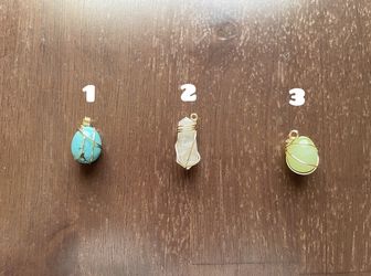 Wire Wrapped Crystal Pendant Handmade Wire Wrapped Jewelery