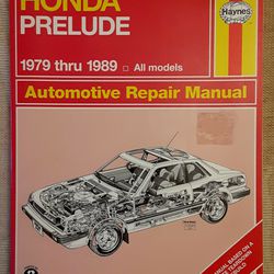 Honda Prelude Repair Manual