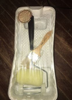 Paint brush and roller