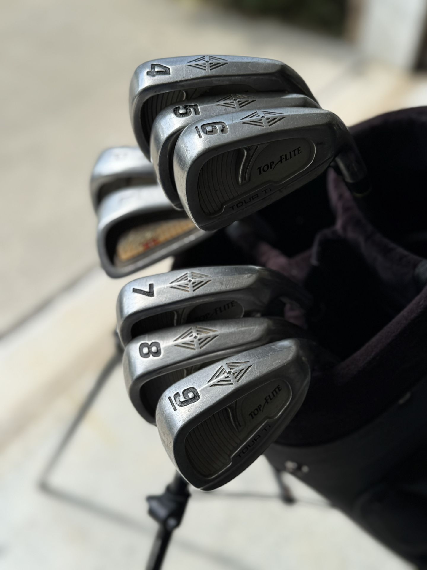 *Set of Top Flite Irons, Armour Pitching Wedge, and Viper Lob Wedge*