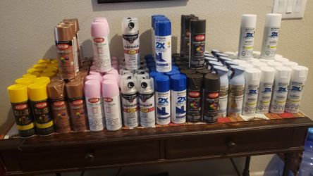 Pink,blue,sunbeam,coffee Bean Spray Paint Any 6 Cans For 20.00