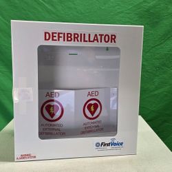 Defibrillator AED metal cabinet 