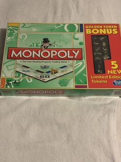 2012 Monopoly Golden Token Bonus Edition