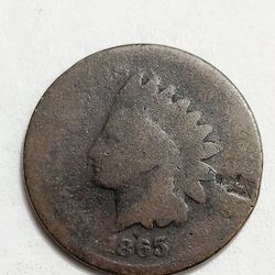 1865 Indian Head Cent Coin - Antique U.S Coins