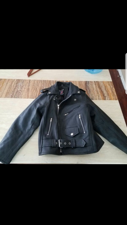 Kids Leather Motorcycle jacket